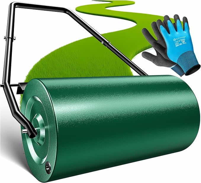KESSER rodillo compactador de césped de 60 cm y 48 L rellenable con agua o arena